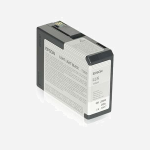 Epson C13T580900 Cartouche d'encre pigmentée gris clair 80ml pour Stylus Pro 3800/3880 - Encre noir très pâle