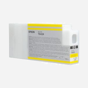 Epson Cartouche d'Encre Pigment Jaune 150ml C13T642400 pour Stylus Pro 7700/7890/7900/9700/9900 - Technologie Jet d'Encre