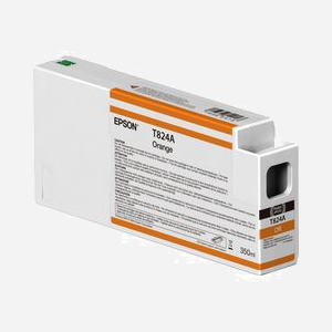 Epson UltraChrome HDX T824A00 Orange - Encre à Pigments 350ml pour SureColor SC-P7000/P9000 Series - Code OEM C13T824A00 - Miniature 1