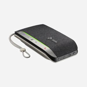 POLY Sync 20-M Haut-parleur USB-C & Bluetooth 5.1 certifié Microsoft Teams, 3 microphones, autonomie 20h, batterie Li-Ion, câble 0.715m, noir - Miniature 4