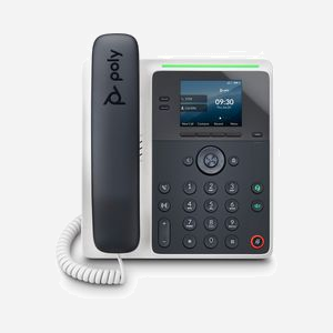 POLY Téléphone IP Edge E100 PoE Gigabit Ethernet, écran IPS 2.8" 320x240, codecs G.7xx/OPUS/iLBC, 2xRJ45, RJ9, USB-C, ENERGY STAR