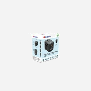 Verbatim UTA-05 Chargeur Secteur Universel 2500W Noir - 4 Ports USB, Boîtier Cuivre/PC, Dimensions 55x78x54mm, Certifié RoHS & EN 55032 - Miniature 4