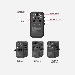 Verbatim UTA-06 Chargeur Intérieur Noir 2500W, 4 ports USB, Boîtier Cuivre/Polycarbonate (PC), Dimensions 55x92x54mm, Certifié RoHS & EN 55032 - Miniature 5