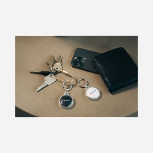 Verbatim Localisateur Personnel 32134 (x2) Noir/Blanc, Bluetooth 5.2, IP66, Batterie CR2032, 31.9x31.9x8mm, 9g, Alarme, Siri, -10°C/45°C - Miniature 5
