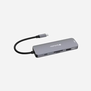 Verbatim Hub USB Type-C Pro 8 ports Argent - USB 3.2 Gen 1 5 Gbps, 2x HDMI (8K Ultra HD, 4K), USB-A, Lecteurs SD/MicroSD, USB-C PD 100W - Miniature 4