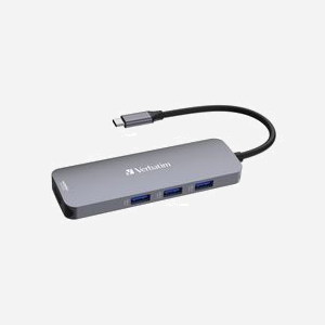 Verbatim Hub USB Type-C Pro 8 ports Argent - USB 3.2 Gen 1 5 Gbps, 2x HDMI (8K Ultra HD, 4K), USB-A, Lecteurs SD/MicroSD, USB-C PD 100W - Miniature 2