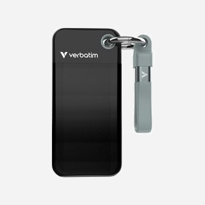 Verbatim Pocket SSD 1 To USB Type-C 3.2 Gen 2 (3.1 Gen 2) M.2 - Lecture/Écriture 1000 Mo/s - Compatible Windows/macOS - Noir/Gris - Réf. 32190 - Miniature 1
