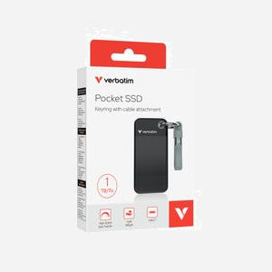 Verbatim Pocket SSD 1 To USB Type-C 3.2 Gen 2 (3.1 Gen 2) M.2 - Lecture/Écriture 1000 Mo/s - Compatible Windows/macOS - Noir/Gris - Réf. 32190 - Miniature 2