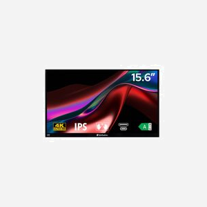 Verbatim 32238 Moniteur Portable 15.6" 4K Ultra HD LCD Tactile IPS, 3840x2160, 350cd/m², 6ms, HDMI 1.4, USB-C, AMD FreeSync - Miniature 3