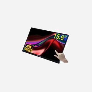 Verbatim 32238 Moniteur Portable 15.6" 4K Ultra HD LCD Tactile IPS, 3840x2160, 350cd/m², 6ms, HDMI 1.4, USB-C, AMD FreeSync - Miniature 1