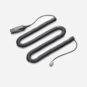POLY Décroché Électronique TAA APA-24 (ALCATEL) 85Q52AA Connecteur Mâle-Mâle Noir - Pièce Unique