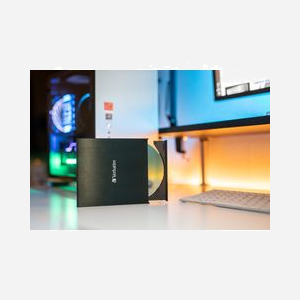 Verbatim 43886 - Graveur DVD±RW Externe USB 3.2 Gen 1 (USB-C) Noir - Lecture/Écriture CD/DVD - Buffer 4Mo - 133x145x11mm - Nero Burn & Archive (Windows) - Miniature 3