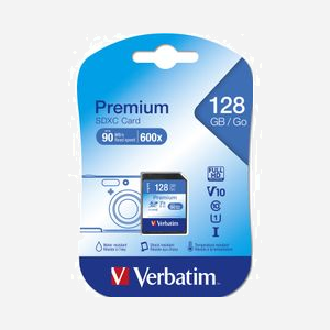 Verbatim SDXC 128Go Classe 10 UHS-I, Vitesse Lecture/Écriture 10Mo/s, Commutateur Protection en Écriture, Compatible Windows/macOS/Linux - Miniature 2