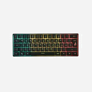 SureFire KingPin X1 Clavier Gaming USB AZERTY Français 60% Noir - Membrane, RGB, Anti-ghosting, 62 touches, Câble 1.8m, Compatible Windows/macOS/ChromeOS