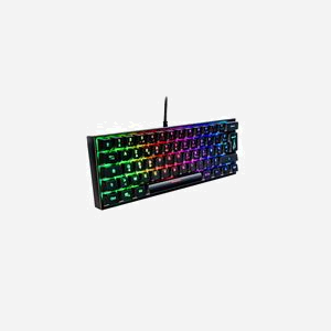 SureFire KingPin M1 Clavier Gaming Mécanique USB AZERTY Français Noir - Format 60%, Switches Rouges, Rétroéclairage RGB, Anti-Ghosting, Durée 50M frappes - Miniature 2