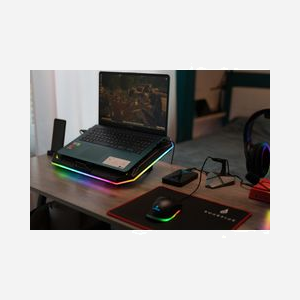 SureFire Bora X1 Refroidisseur PC Portable 17" (43.2cm) Ventilateur 20cm 750 RPM, 5 Positions, RGB, USB, Métal/Plastique, 428x318x54mm - Miniature 4