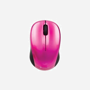 Verbatim Go Nano Souris Bureau RF sans fil Rose, 1600 DPI, Nano Récepteur USB-A, 3 Boutons, 2.4 GHz, Portée 10m, requiert 2 piles AAA - Miniature 3