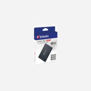 Verbatim Vi550 S3 SSD 128GB 2.5" SATA III 6Gb/s 3D NAND Lecture 520Mo/s Écriture 430Mo/s Contrôleur Phison PS3111 MTBF 2M heures