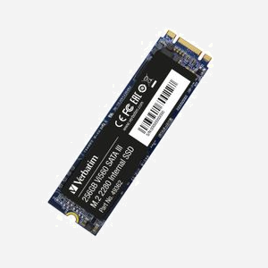 Verbatim SSD Vi560 S3 M.2 2280 256 Go SATA III 3D NAND Lecture 520 Mo/s Écriture 470 Mo/s 1.5M h MTBF Windows macOS Linux - Miniature 2