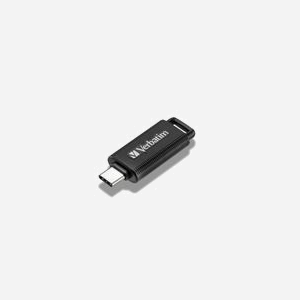Verbatim Store 'n' Go 64 Go USB Type-C 3.2 Gen 1 (3.1 Gen 1) Noir Format Slide, 46x17x8mm, Compatible Windows/macOS, Réf. 49458