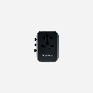 Verbatim 49545 Adaptateur Universel Secteur : Prise Universelle, 5 USB, 100-250V, 2500W max, Type A/B/C/E/F/G/I/J/L/N, 70x50x54mm - Miniature 3