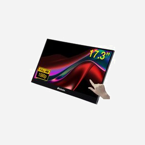 Verbatim 49593 - Écran LCD Tactile 17.3" Full HD (1920x1080) - 6ms - 300 cd/m² - HDMI 1.4 - USB-C DisplayPort Alt Mode - AMD FreeSync