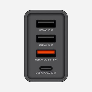 Verbatim 49700 Chargeur Secteur Universel Noir, 30W, 2x USB 2.0, 1x USB-C, Charge Rapide Power Delivery/Quick Charge 3.0, Protections Multiples - Miniature 4