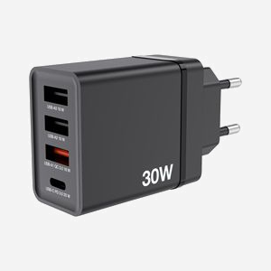 Verbatim 49700 Chargeur Secteur Universel Noir, 30W, 2x USB 2.0, 1x USB-C, Charge Rapide Power Delivery/Quick Charge 3.0, Protections Multiples