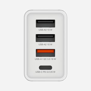 Verbatim 49701 Chargeur Secteur Universel Blanc - 2x USB 2.0, 1x USB-C, Micro-USB 3.2 Gen 1, Charge Rapide Power Delivery/Quick Charge 3.0, 30W - Miniature 2