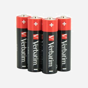 Verbatim Piles Alcalines AA - Pack de 10, 1.5V, Dimensions 1.45cm x 50.5mm, Technologie Alcaline, Poids 23g, Référence 49875 - Miniature 2