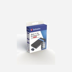 Verbatim Boîtier Externe USB 3.2 Gen 1 pour HDD/SSD 2.5" SATA 7/9.5mm, Noir/Bleu, Indicateur LED, Câble Intégré, Compatible Windows/macOS - Miniature 4
