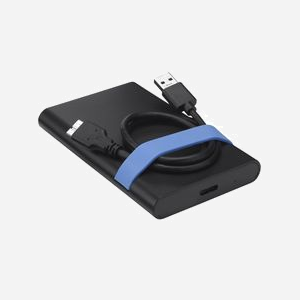 Verbatim Boîtier Externe USB 3.2 Gen 1 pour HDD/SSD 2.5" SATA 7/9.5mm, Noir/Bleu, Indicateur LED, Câble Intégré, Compatible Windows/macOS - Miniature 2