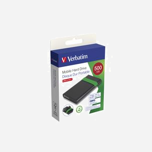 Disque dur externe Verbatim 53111 512 Go 2.5" 5400 tr/min USB 3.2 Gen 1 (5000 Mbit/s) Micro-USB B, compatible Windows/macOS, Nero Backup Software - Miniature 5