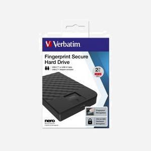 Verbatim Disque Dur Portable 2To USB 3.2 Gen 1 avec Lecteur d'Empreintes Digitales et Chiffrement AES 256-bit (81x126x16.5mm, 182g) - Miniature 3