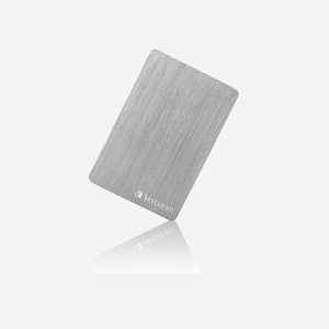 Verbatim Store 'n' Go ALU 1To Disque Dur Portable 2.5" USB 3.2 Gen 1 (5Gbit/s) Argent, Adaptateur USB-C, Nero Backup, compatible Windows/macOS, 150g - Miniature 3