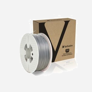 Filament Verbatim PLA Argent 1kg (Ref. 55319) - Ø10.2cm, Longueur 335m, RAL 9006, Température d'impression 60°C, Résistance Flexion 63 MPa - Miniature 2
