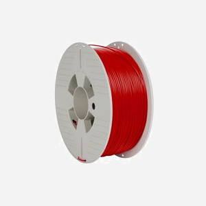 Verbatim Filament 3D PLA Rouge 1.75mm 1kg - Spécifications : Température Extrusion 210°C, Tg 58°C, Module Élasticité 63MPa, Vitesse 30mm/sec - Miniature 1