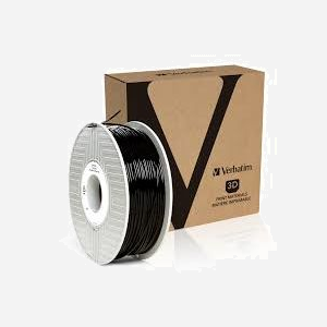 Filament Verbatim PLA Noir 2.85mm 1kg (55327) : Acide Polylactique, Température Extrusion 210°C, Module Élasticité 63MPa, Tg 58°C, Vitesse Impression 30mm/sec - Miniature 1