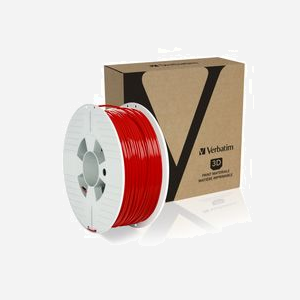 Verbatim Filament PLA Rouge 2.85mm 1kg - Impression 3D, Température Extrusion 210°C, Module Elasticité 63 MPa, Longueur 126m, Ref 55330 - Miniature 2