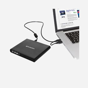 Verbatim Graveur DVD-RW Externe Slimline USB 2.0 Noir - CD/DVD±R/RW 8/24x - Lecture CD/DVD 24/8x - Compatible Windows - Nero Burn & Archive - Miniature 3