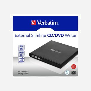Verbatim Graveur DVD-RW Externe Slimline USB 2.0 Noir - CD/DVD±R/RW 8/24x - Lecture CD/DVD 24/8x - Compatible Windows - Nero Burn & Archive - Miniature 4
