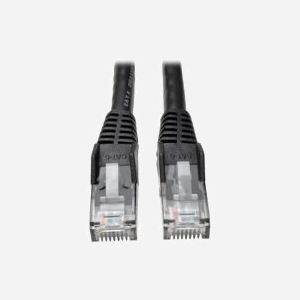 Tripp Lite N201-010-BK Câble Réseau Cat6 U/UTP Noir 3.05m RJ-45 Mâle vers RJ-45 Mâle 10/100/1000Base-T(X) 1000 Mbit/s 550 MHz