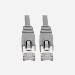 Tripp Lite N262-003-GY Câble Réseau Cat6a S/UTP (STP) Gris 0.9m RJ-45 Mâle/Mâle, Conducteur Cuivre, 4x2, 10GBase-T, IEEE 802.3af, AWG26, RoHS - Miniature 1