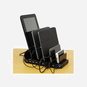 Tripp Lite U280-010-ST-CEE Station d'accueil USB - 10 ports USB 2.0 - Alimentation USB - 100-240V - Dimensions 238x118x25mm - Noir - Miniature 4