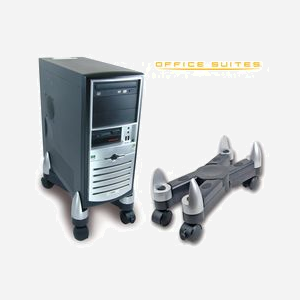 Fellowes Support Unité Centrale / Destructeur Office 8039001 - PC - Charge max 50kg - Noir/Argent - 330x130x200mm - Plastique - Miniature 2