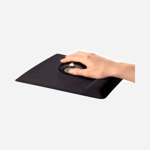 Fellowes Repose-poignet Noir 209.6x250.8mm Mémoire de Forme/Plastique 9181201, Épaisseur 2.22cm, Surface Monochromatique, Garantie 5 ans - Miniature 4
