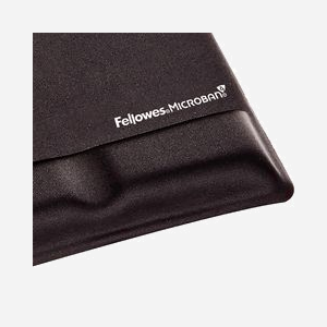 Fellowes Repose-poignet Noir 209.6x250.8mm Mémoire de Forme/Plastique 9181201, Épaisseur 2.22cm, Surface Monochromatique, Garantie 5 ans - Miniature 3