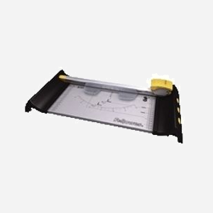 Fellowes Proton A4 Massicot à lame SafeCut™ 32cm, coupe 10 feuilles 80gr, base métal avec presse manuelle, rangements intégrés, 478 x 218 x 76 mm - Miniature 1