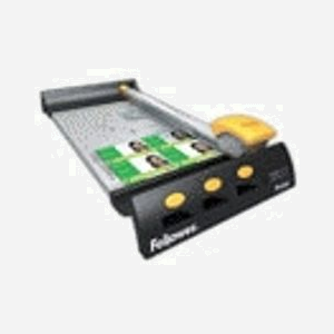 Fellowes Proton A4 Massicot à lame SafeCut™ 32cm, coupe 10 feuilles 80gr, base métal avec presse manuelle, rangements intégrés, 478 x 218 x 76 mm - Miniature 2