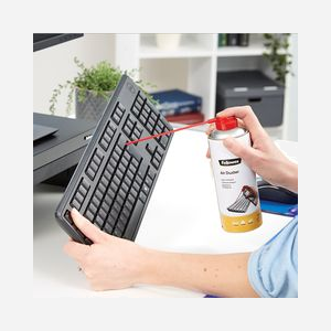 Fellowes Nettoyeur Air Comprimé 350ml pour Clavier et Équipement Électronique, Aérosol Métal 65x65x185mm, Réf: 9974906 - Miniature 2